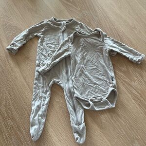 Kyte Baby Zippered Footie & Bodysuit (0-3M)